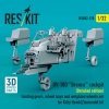 RESKIT RSU32-0170 OV-10D Bronco cockpit (Detailed edition) landing gears, wheel bays and weighted wheels set for Kitty Hawk/Zimimodel kit (3D Printed) 1/32